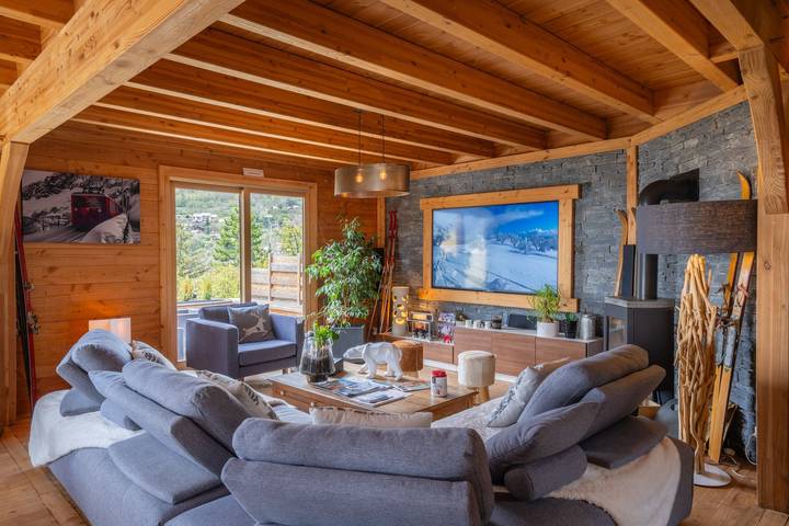 Chalet pour 7 personnes, avec jacuzzi et jardin, animaux acceptés dans Serre Chevalier - 2