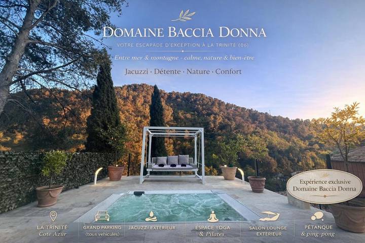 Gîte pour 2 personnes, avec jacuzzi et jardin à La Trinité