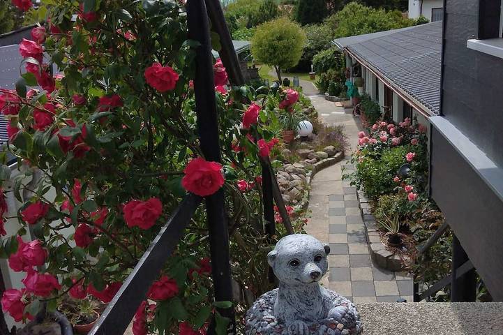 Bungalow für 2 Personen, mit Garten