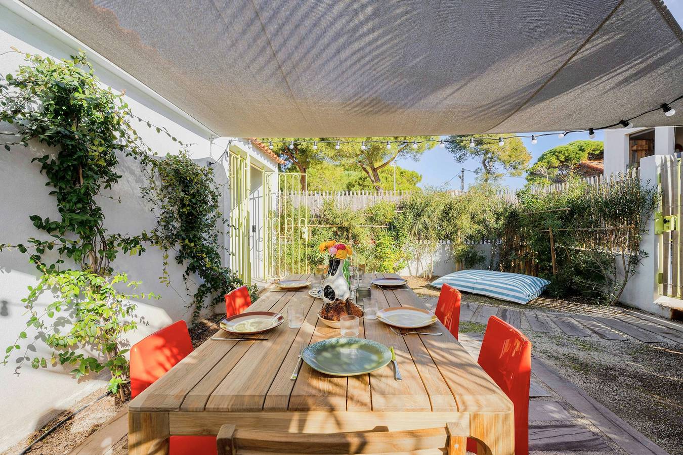 Schickes, farbenfrohes Haus in der Nähe der Strände von La Capte in La Capte, Hyeres