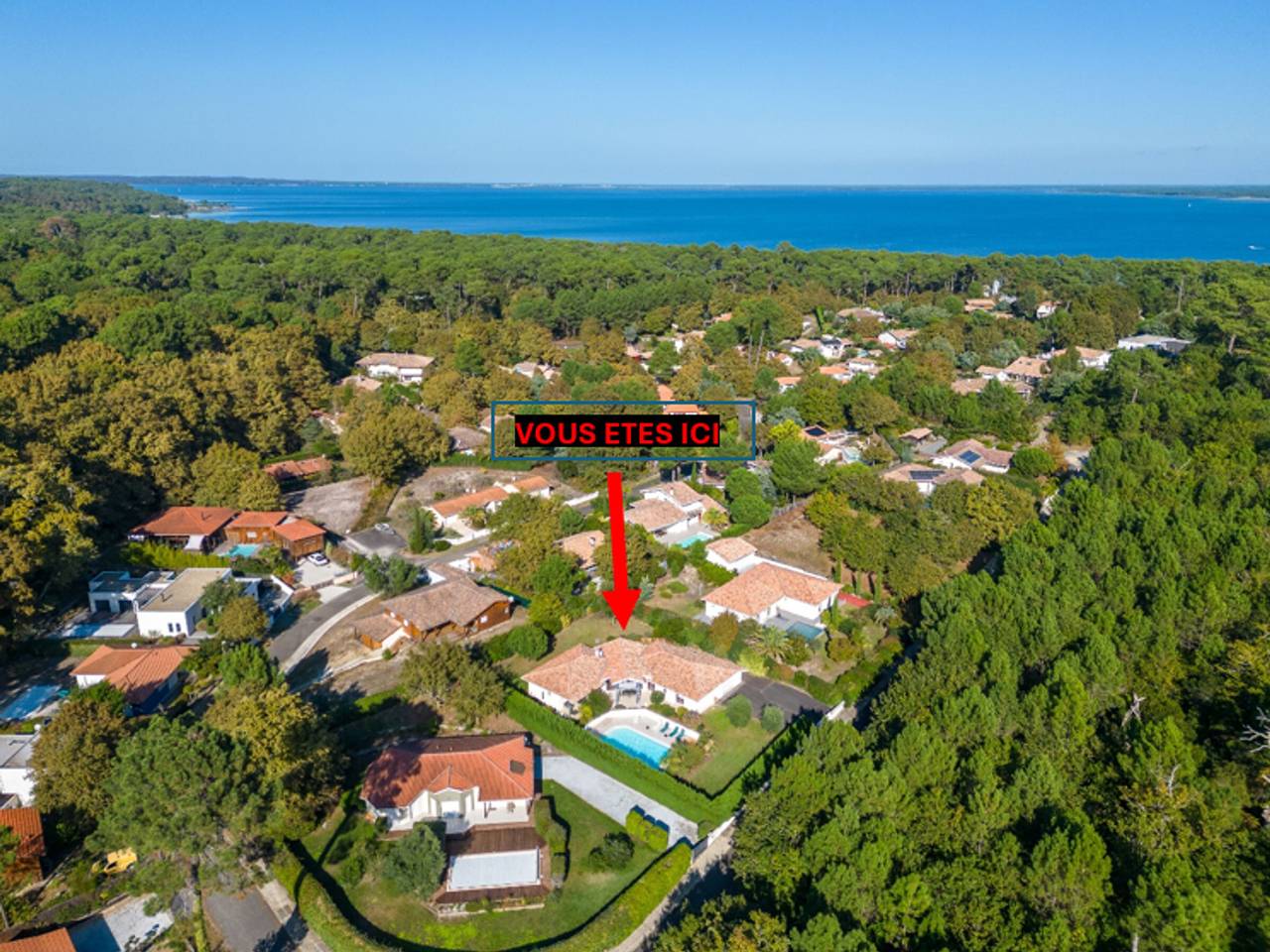 Villa familiale avec piscine chauffée, clim, 4 chambres, proche golf et plages in Biscarrosse, Côte d’Argent