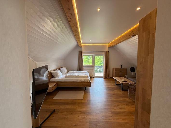 Gîte pour 2 personnes, avec terrasse ainsi que jardin et vue à Heppenheim