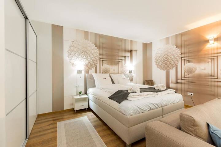 Vakantieappartement voor 7 personen, with Balkon and Terras as well as Uitzicht in Boedapest