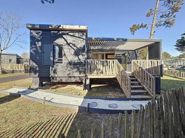 Camping pour 4 personnes, avec piscine et jardin, animaux acceptés dans la Manche
