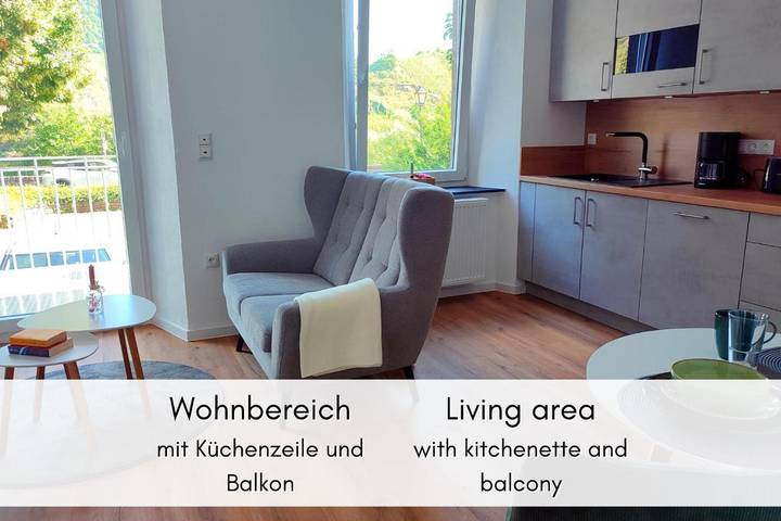 Ferienwohnung für 2 Personen, mit Balkon und Ausblick in Bremm - 2
