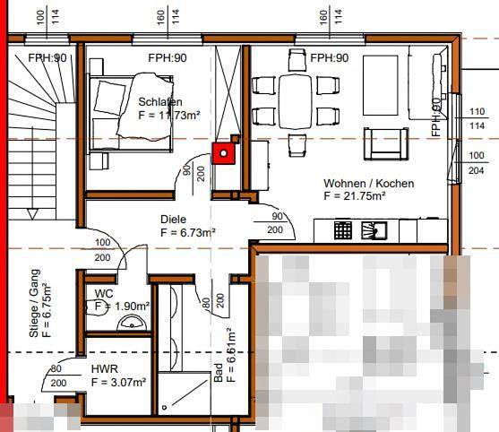 Ferienwohnung für 6 Personen, mit Balkon und Terrasse sowie Garten und Ausblick in Ebbs - 4