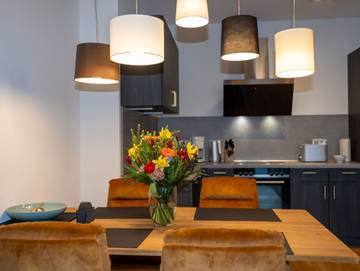 Ferienwohnung für 5 Personen, mit Balkon und Ausblick am Jadebusen