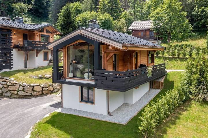 Ferienhaus für 7 Personen, mit Balkon und Garten sowie Sauna