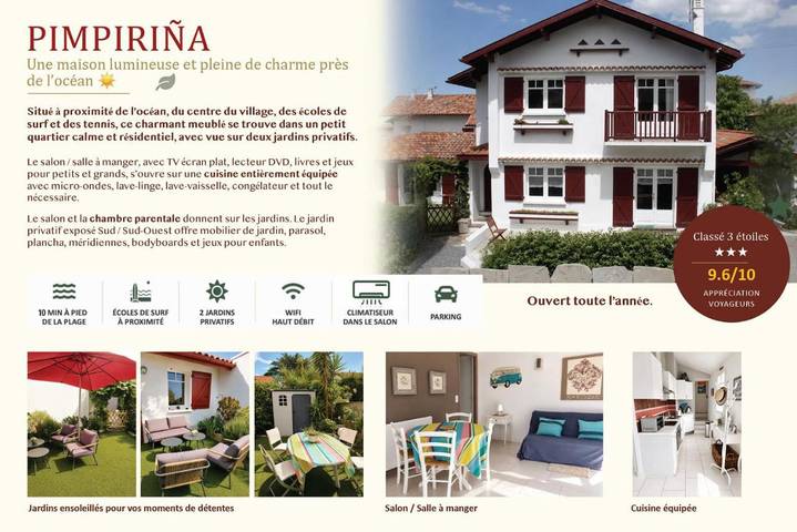 Casa de vacaciones para 5 personas, con jardín - 1