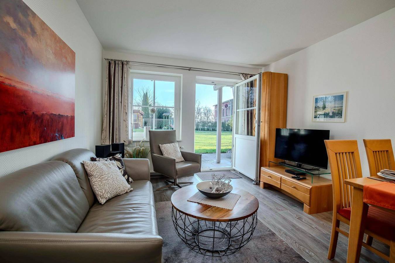Appartement entier, Landhaus Voss Wohnung 1: Komfortable Ferienwohnung mit Terrasse auf Fehmarn in Est de Fehmarn, Fehmarn