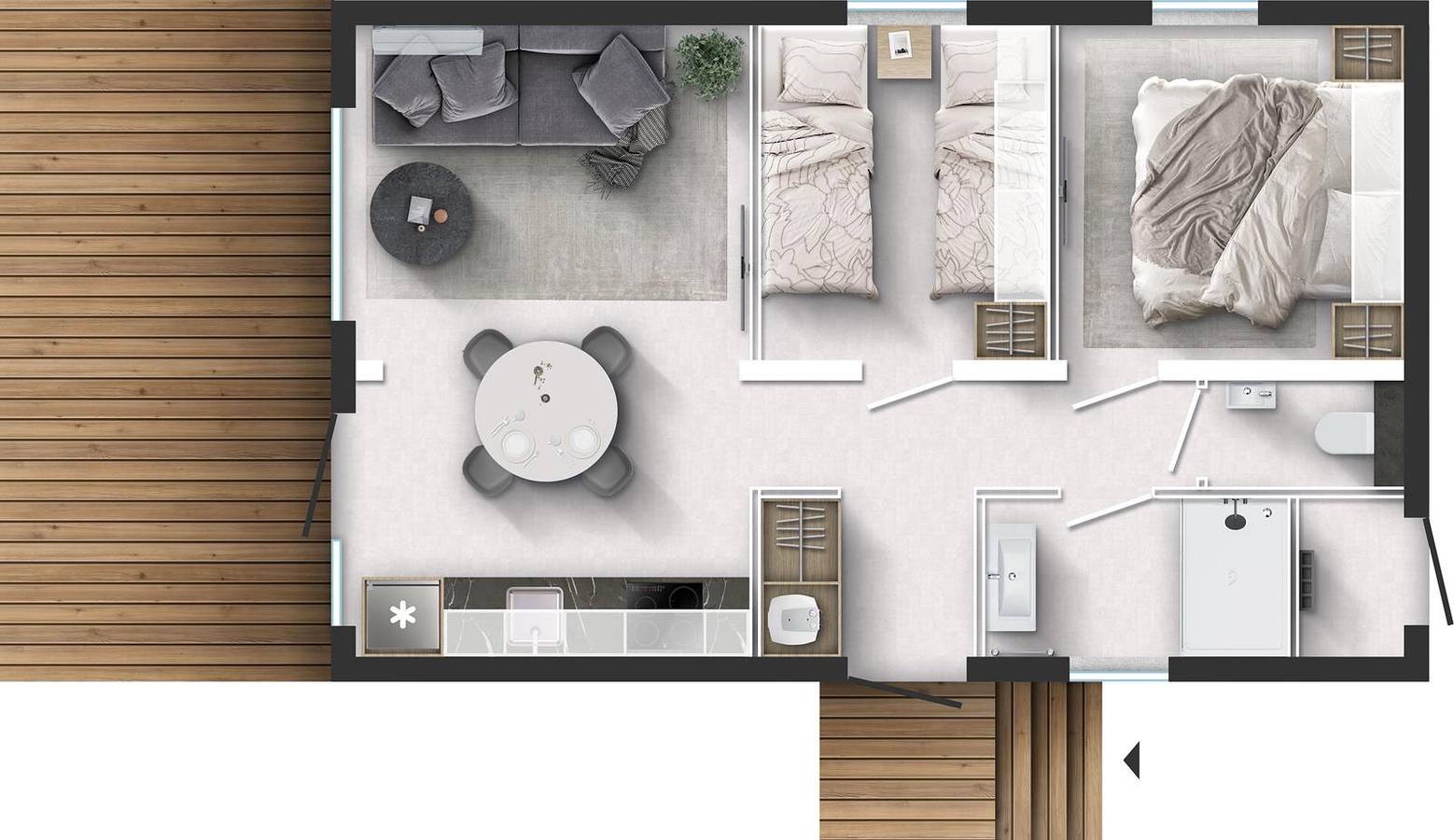 Austriaparks Camping Arlberg — Stanzertal Cabin | 4 Personen in Pettneu, Pettneu am Arlberg