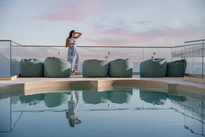 Hotel per 3 persone, con piscina e panorama nonché sauna e balcone - 1