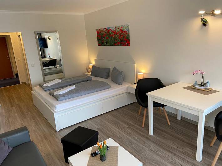 Ferienwohnung für 3 Personen, mit Balkon und Seeblick in Goslar