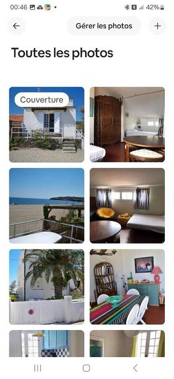 Location de vacances pour 4 personnes, avec terrasse et vue dans Le Racou