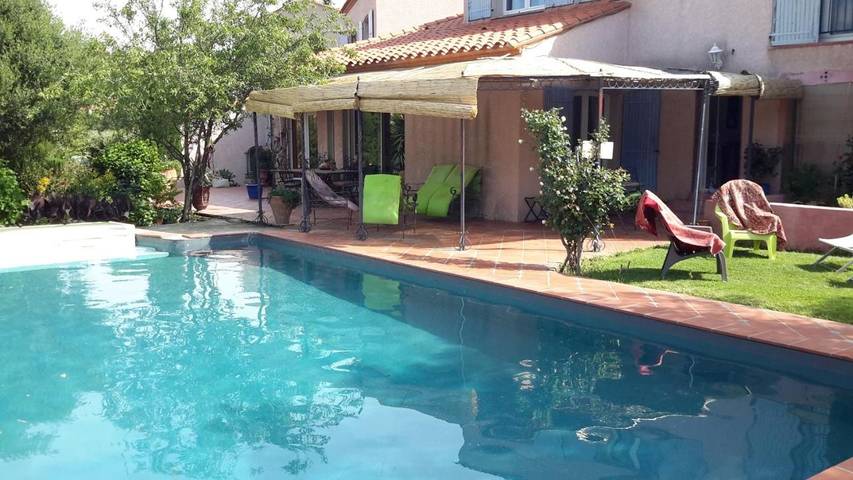 Chambre d’hôte pour 2 personnes, avec terrasse et vue ainsi que jardin et piscine dans les Pyrénées-Orientales - 3