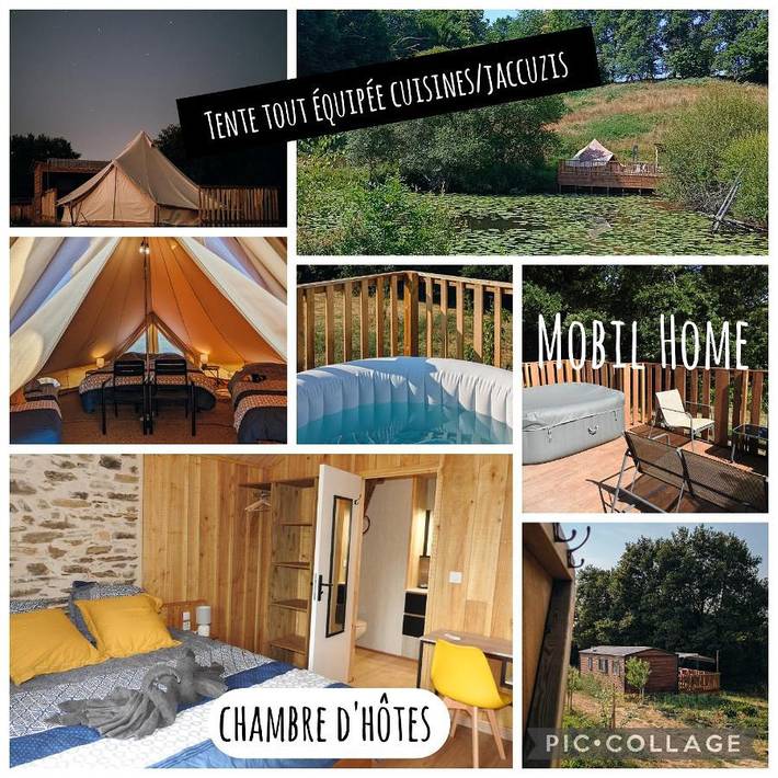 Hôtel pour 2 personnes, avec Terrasse et Jacuzzi ainsi que Jardin et Vue à Savignac-Lédrier