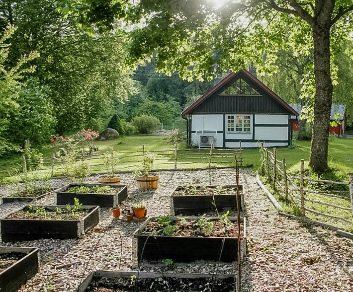 Fachwerkhaus mit Nebengebäuden in Österlen in Österlen