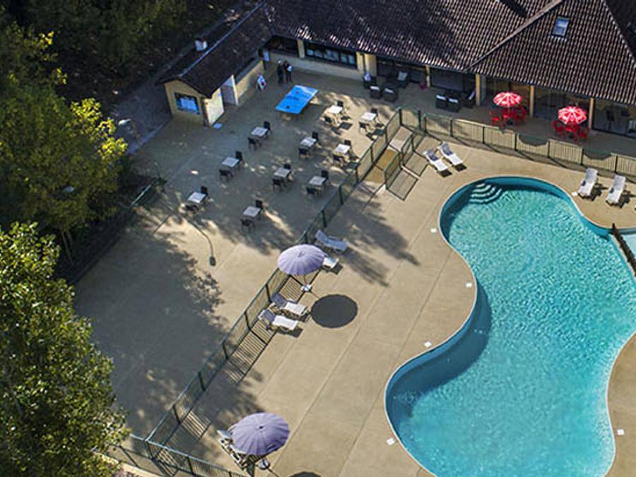 Camping Les Borgnes - Mobilheim 6 personen - Mobilheim 3 Zimmer in Saint-Sozy, Regionaler Naturpark Causses du Quercy