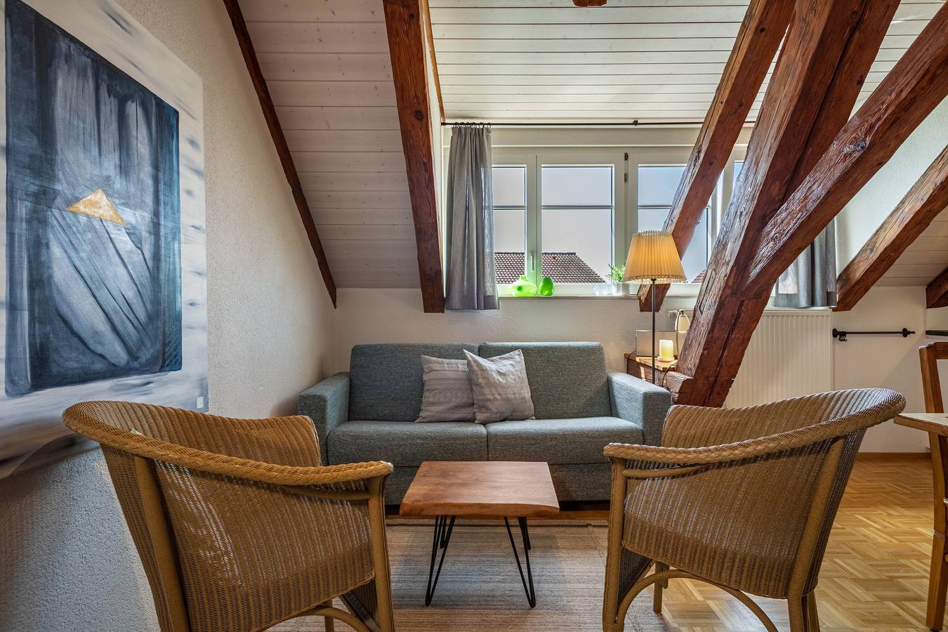 Ganze Wohnung, Ferienwohnung Knechtkammer mit 60qm, max. 4 Personen in Kippenhausen, Immenstaad am Bodensee