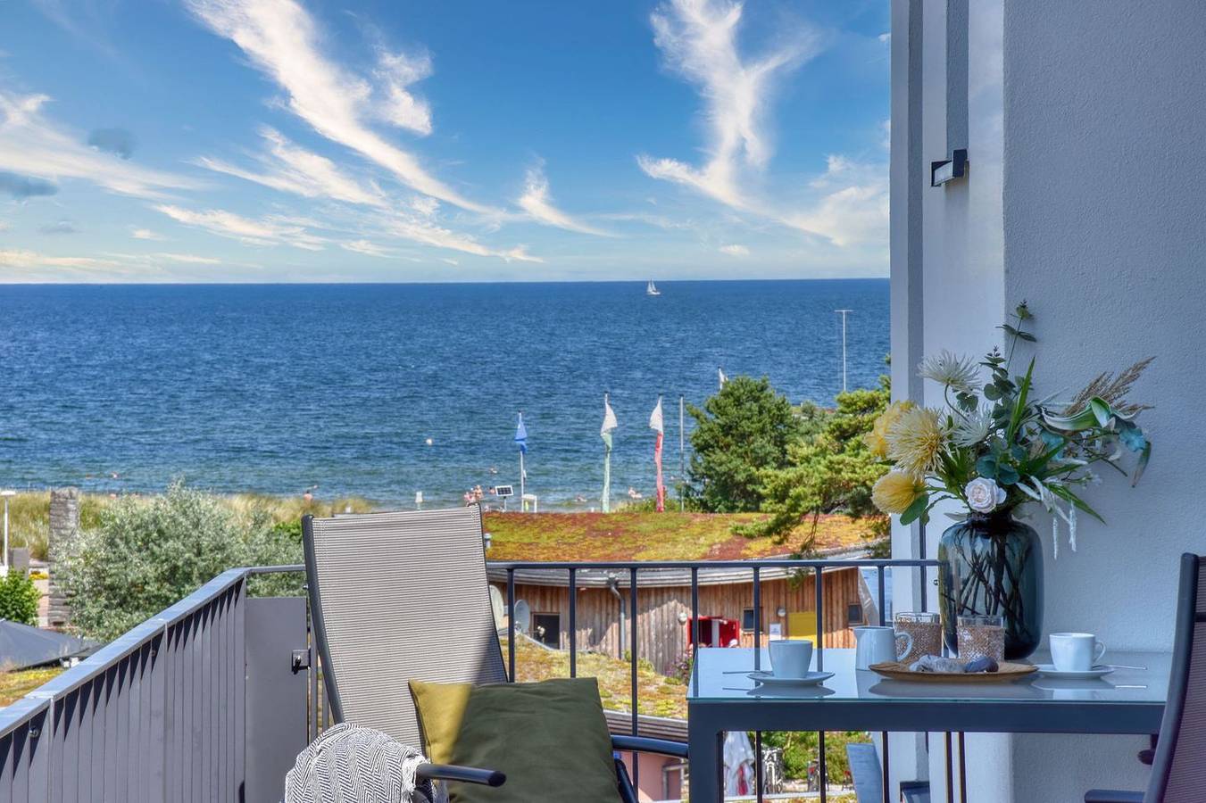 Geheel appartement, Spa Penthouse "Meerlust" in der Villa Strandläufer Baabe mit Balkon und Sauna in Strand Baabe, Baabe