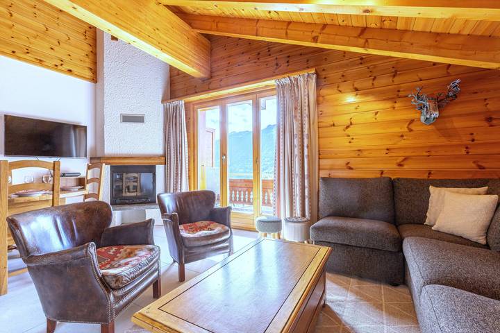 Vakantiewoning voor 7 personen, met balkon in Veysonnaz