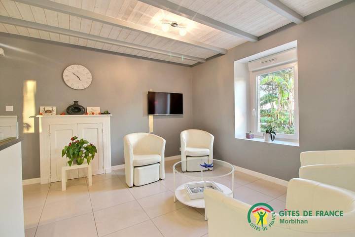 Gîte pour 5 personnes, avec jardin et terrasse à Baden (France) - 4