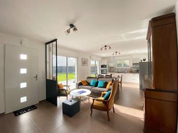 Gîte pour 6 personnes, avec terrasse et jardin, animaux acceptés à Anneville-sur-Mer