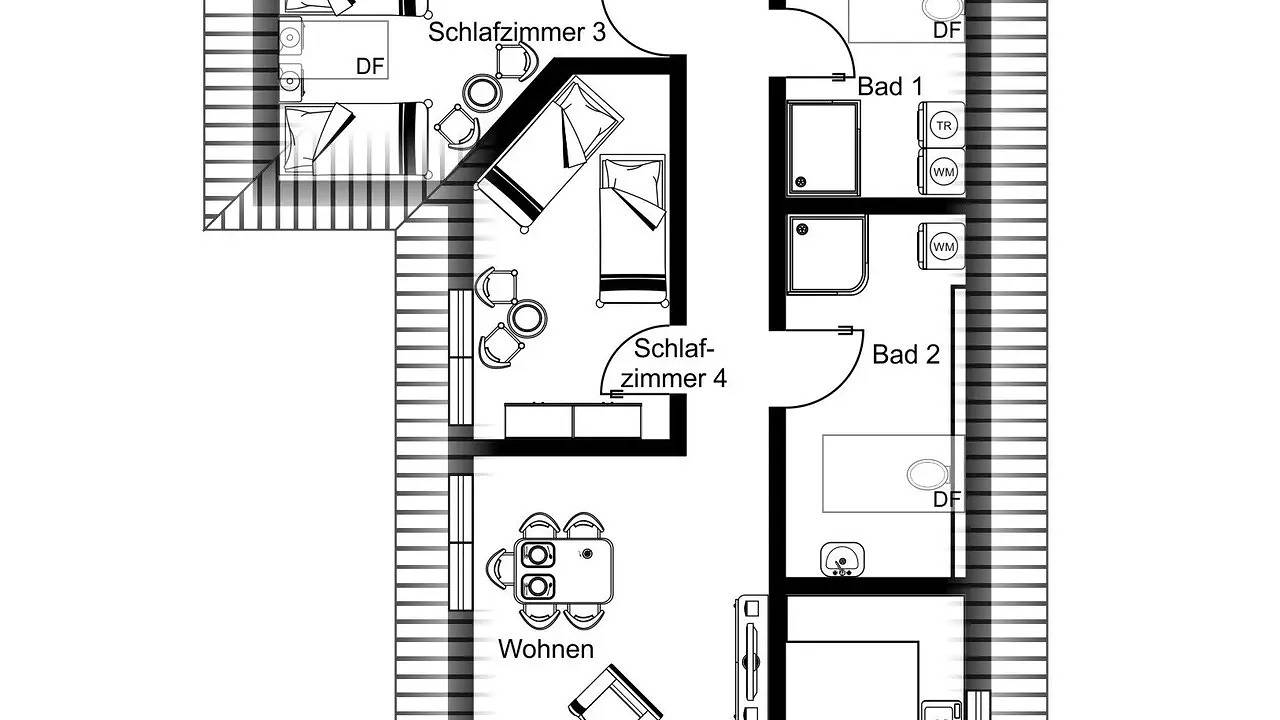 Ganze Ferienwohnung, Ferienwohnung für 7 Personen (120 m²) in Siek in Siek, Kreis Stormarn