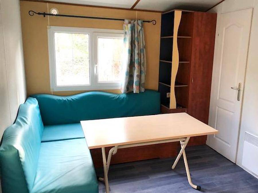 Camping Le Mas de L'isle - Mobilheim 5 personen - Hawai 2 Schlafzimmer - 28m² - mit Klima + Tv - überdachte Terrasse 13 m² in Lunel, Mittelmeerküste (Frankreich)