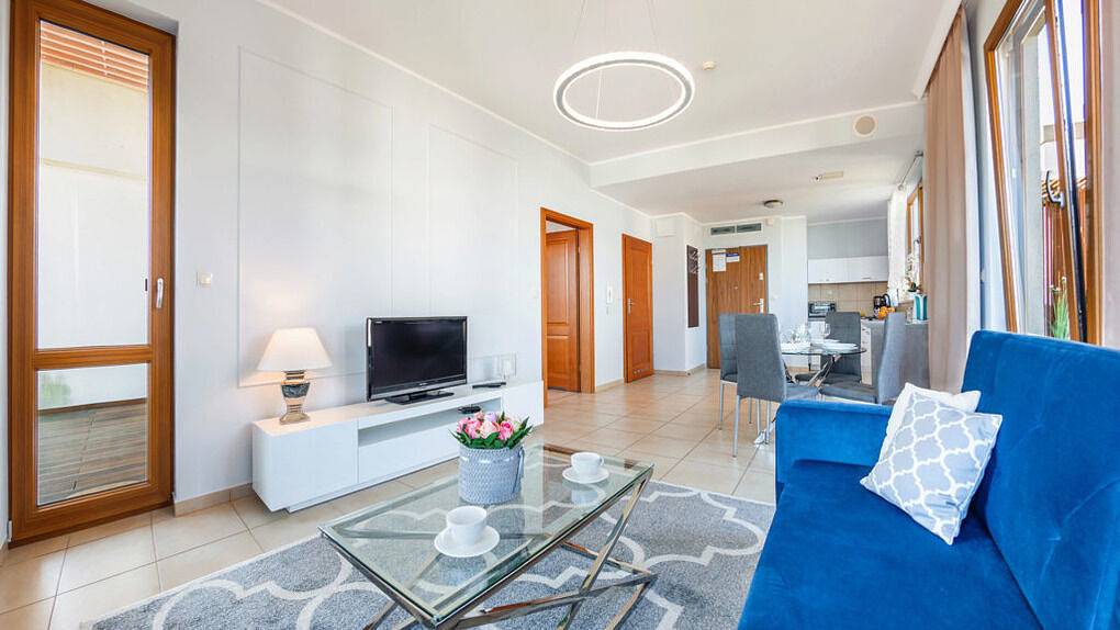 Ganze Ferienwohnung, Sun&Snow Olympic Park - Apartament B 604 mit Terrasse und Meerblick in Kolberg, Polnische Ostsee