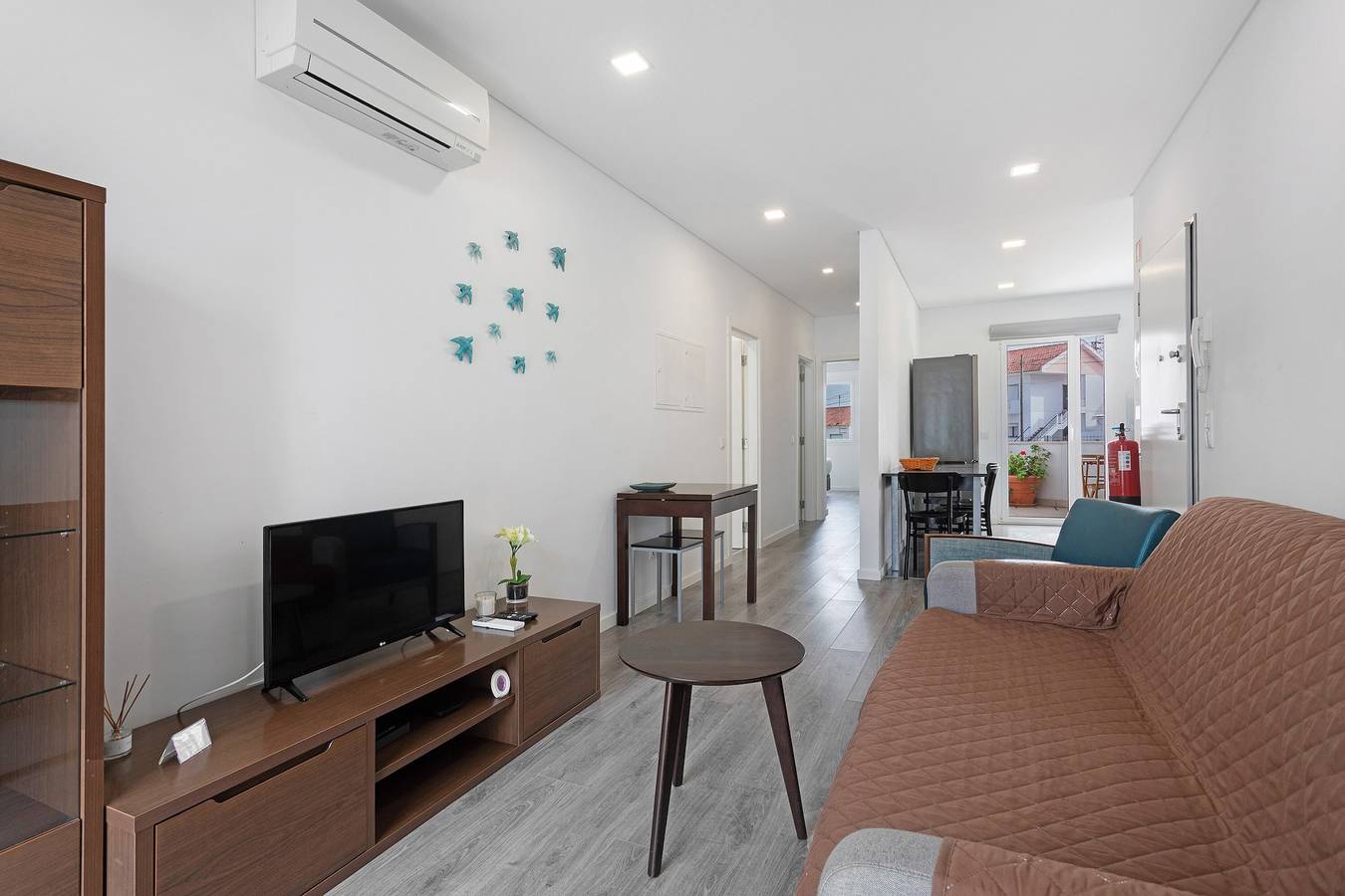 Appartement entier, Appartement 'Casa Dos Terraços T2 Rc' avec Balcon, Wi-Fi et Climatisation in Praia de São Martinho do Porto, São Martinho do Porto