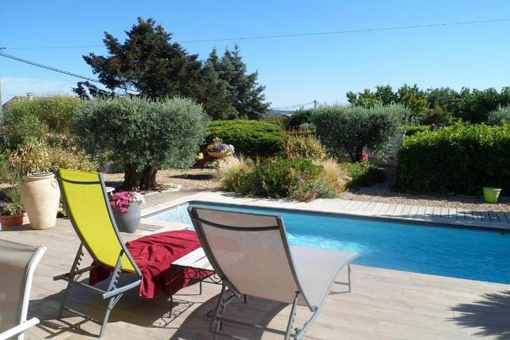 Ferienhaus für 6 Personen, mit Garten und Ausblick sowie Pool, mit Haustier - 1