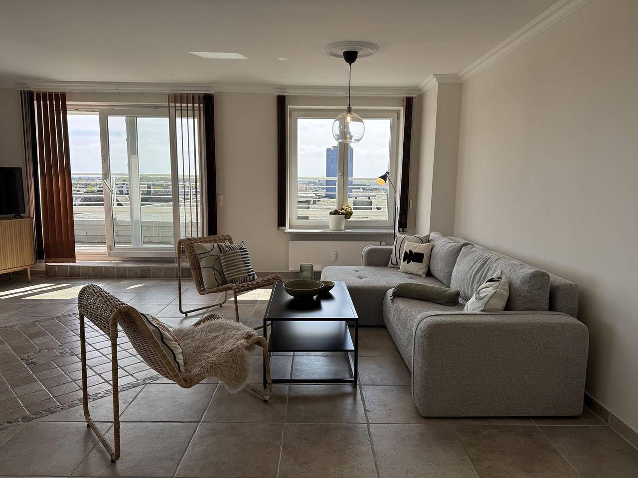 Ganze Wohnung, Penthouse für 7 Pers. mit einzigartigem Blick über Sylt, Terrasse, Stellplatz. in Westerland, Sylt (Gemeinde)