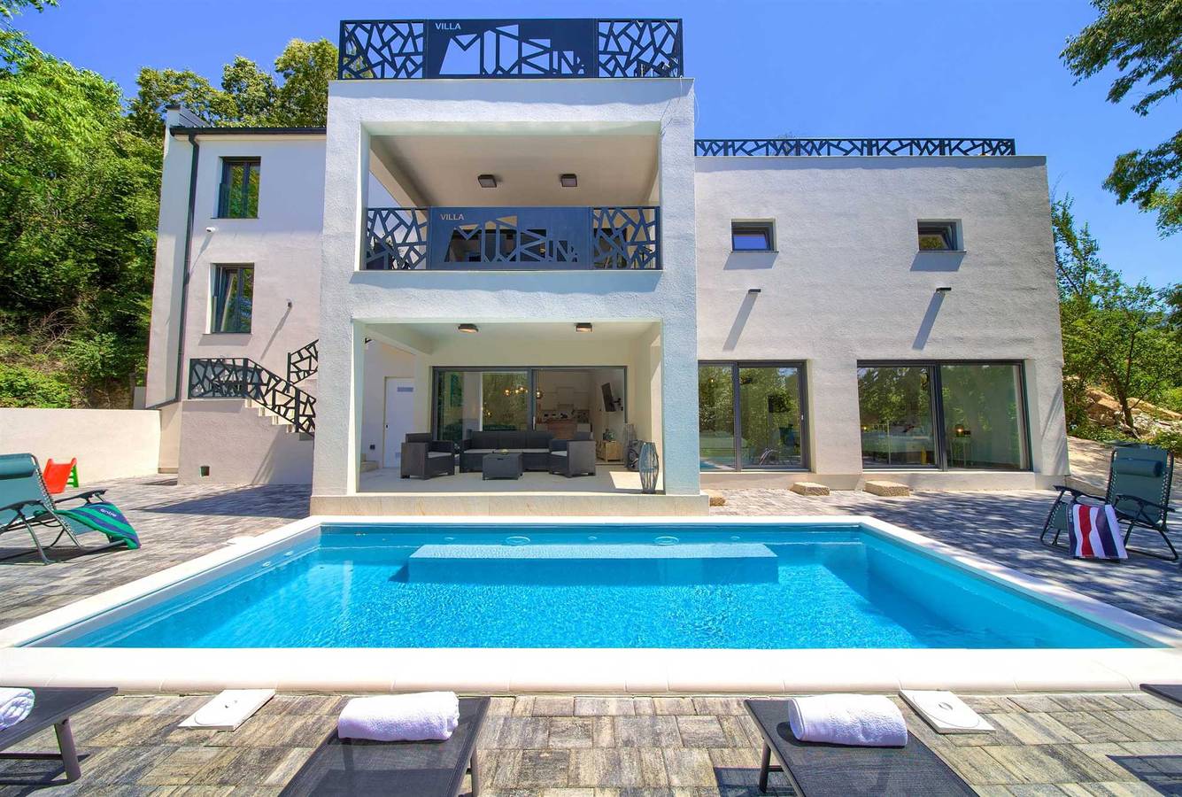 Villa Modruna mit Pool und Wellness in Crikvenica, Primorje-Gorski Kotar