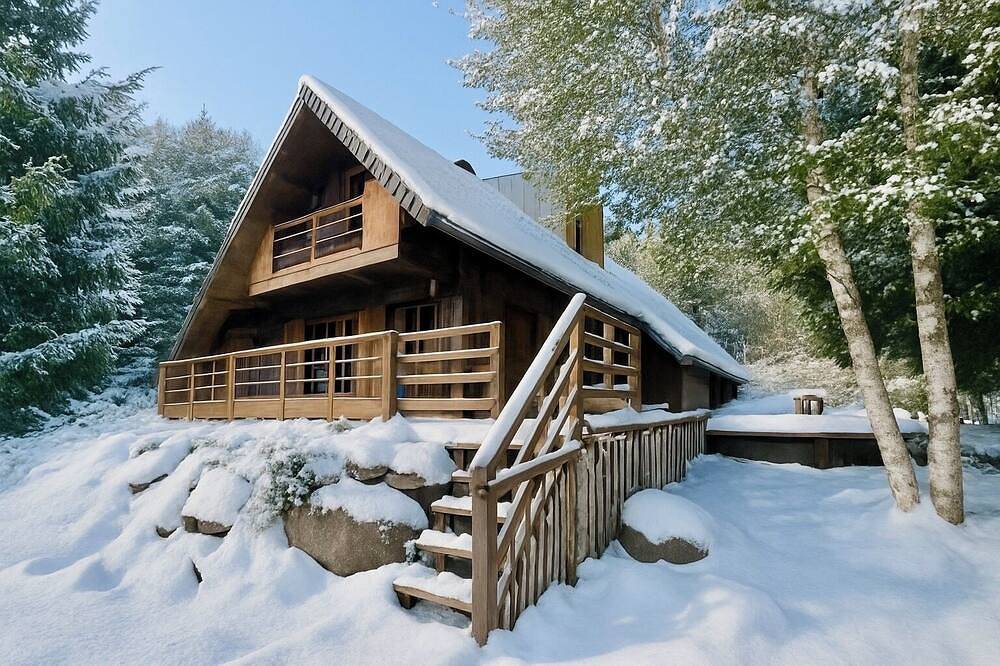 Chalet en lisière de forêt – Jardin & terrasses – Proche Super-Besse in Picherande, Parc naturel régional des Volcans d'Auvergne