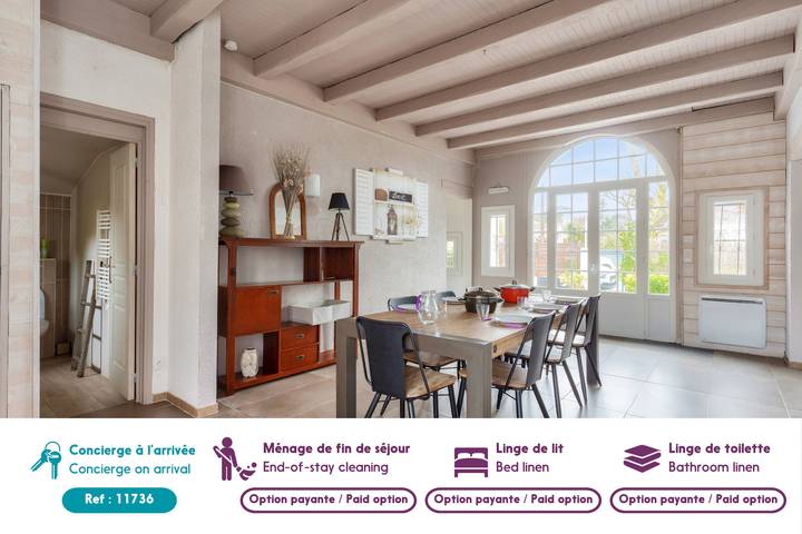 Location de vacances pour 9 personnes, avec terrasse ainsi que piscine et jardin à Andernos-les-Bains - 3