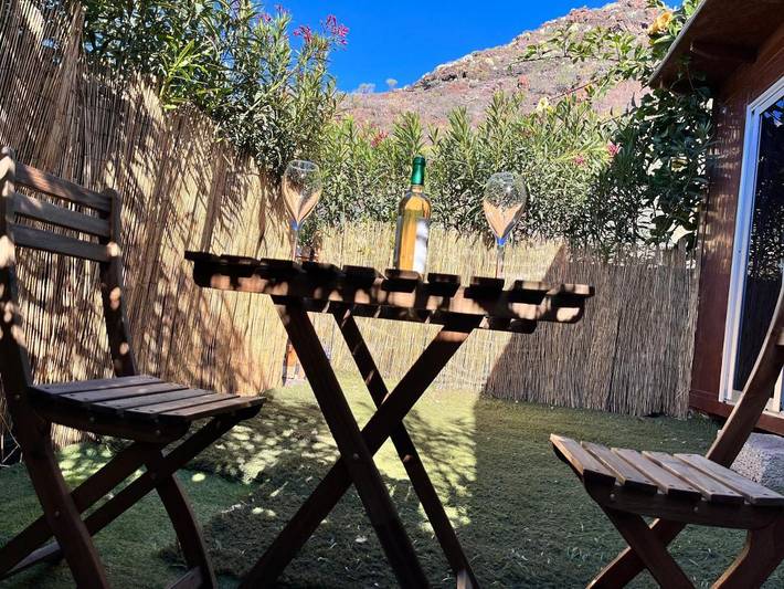 Camping für 2 Personen, mit Garten und Ausblick sowie Pool, mit Haustier auf den Kanaren