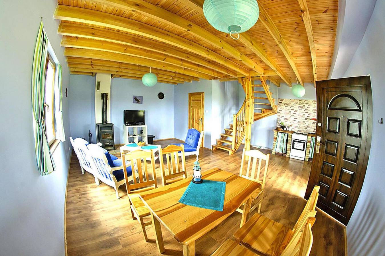 Holzhaus in Karsibor nahe Ostseestrand in Swinemünde, Stettiner Haff