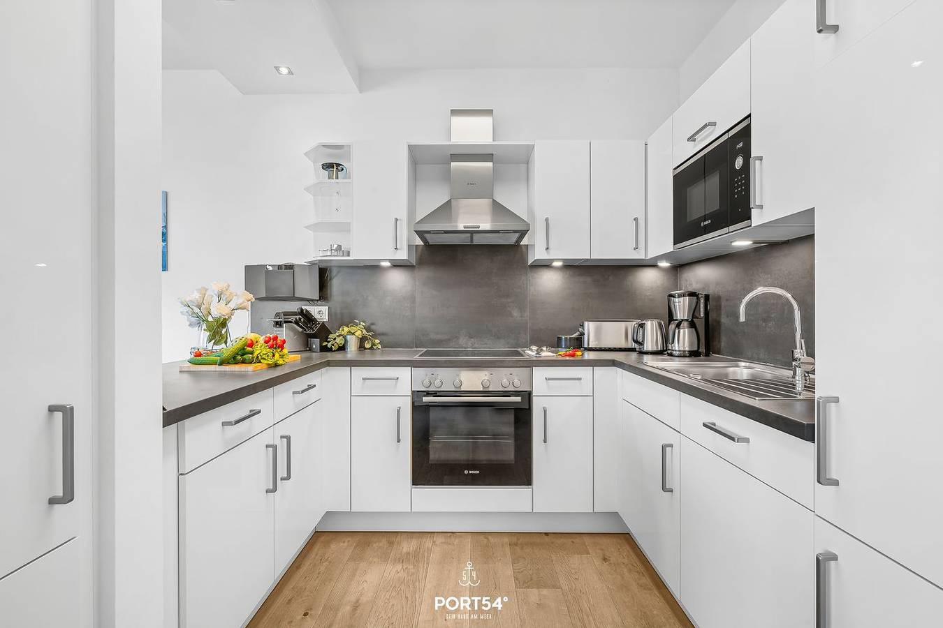 Entire apartment, Portus - Sea view, balcony, barbecue, walk-in shower, fireplace in Olpenitz, Kappeln
