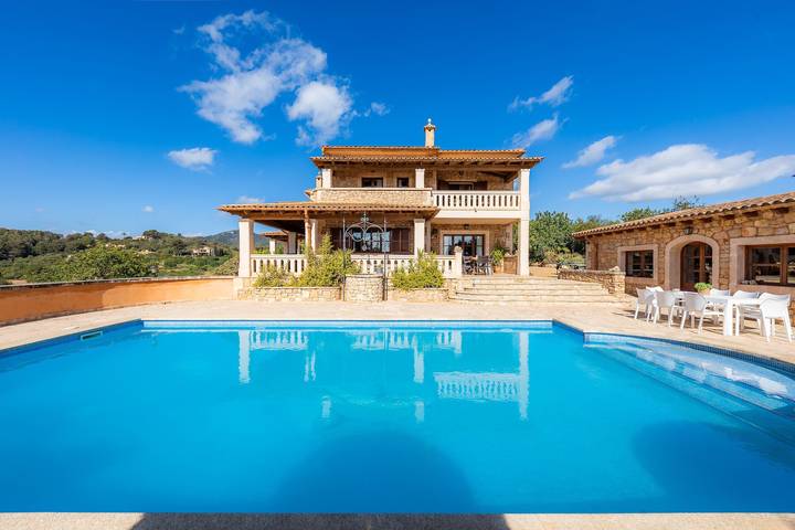 Casa de vacaciones Es Turó con vistas al mar, Wi-Fi, piscina y jardín in Felanitx, Mallorca Sur