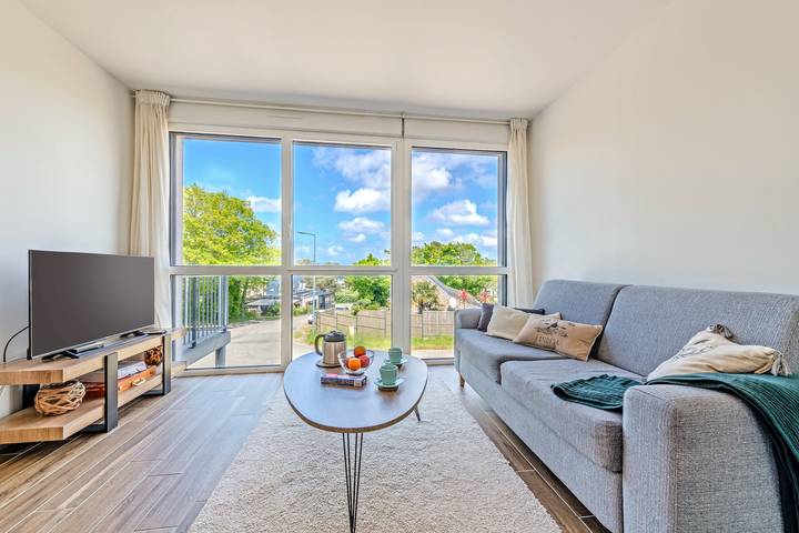Appartement entier, Appartement 'Les Terrasses De La Palud' avec vue sur mer et terrasse privée in Landéda, Région de Brest