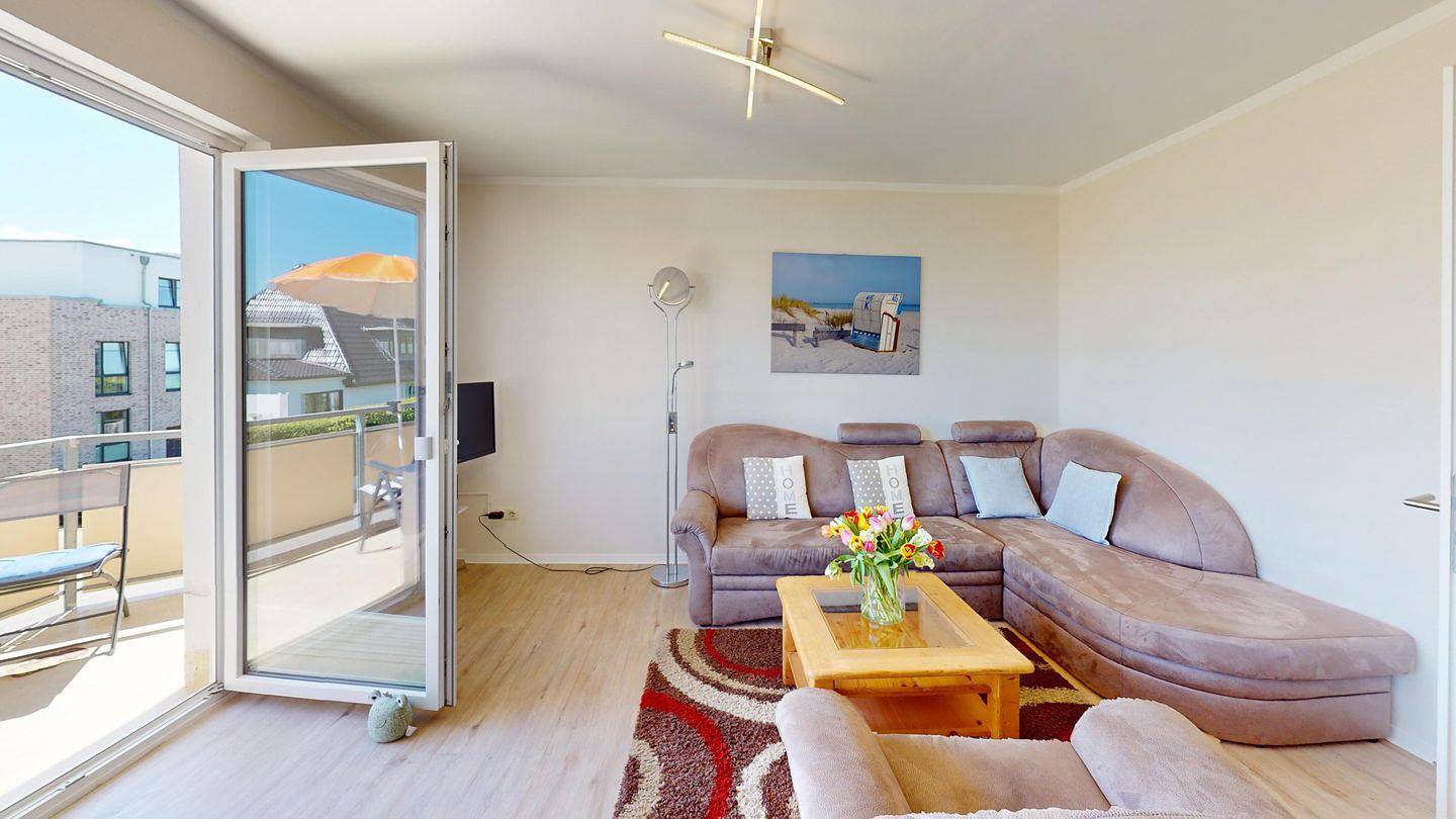 Ganze Wohnung, Nahe Strand und Hafen: Exklusive Ferienwohnung für 2 Erwachsene und 1 Kind mit Meerblick in Grömitz, Ostholstein