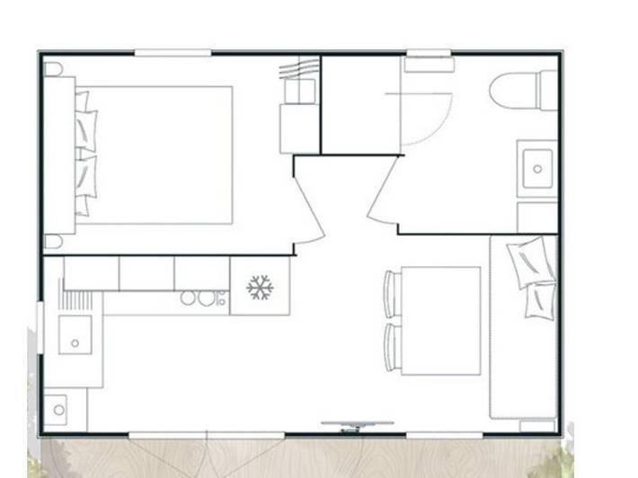 Mobil home pour 4 personnes, avec Bassin pour enfant à Saint-Jean-de-Monts - 4