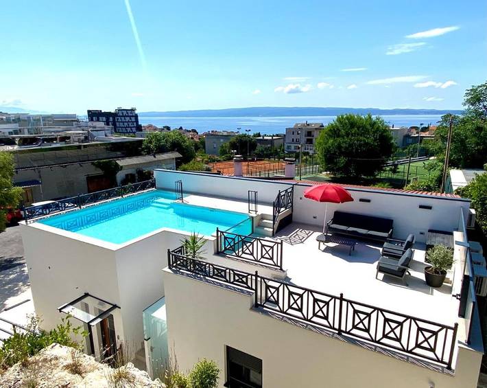 Villa pour 4 personnes, avec vue ainsi que jardin et piscine à Split - 3