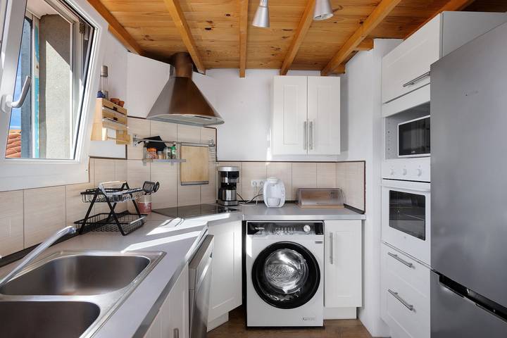 Appartement entier, Appartement 'La Salamandre' avec vue sur la montagne, Wi-Fi et climatisation in Villelongue-dels-Monts, Côte méditerranéenne (France)