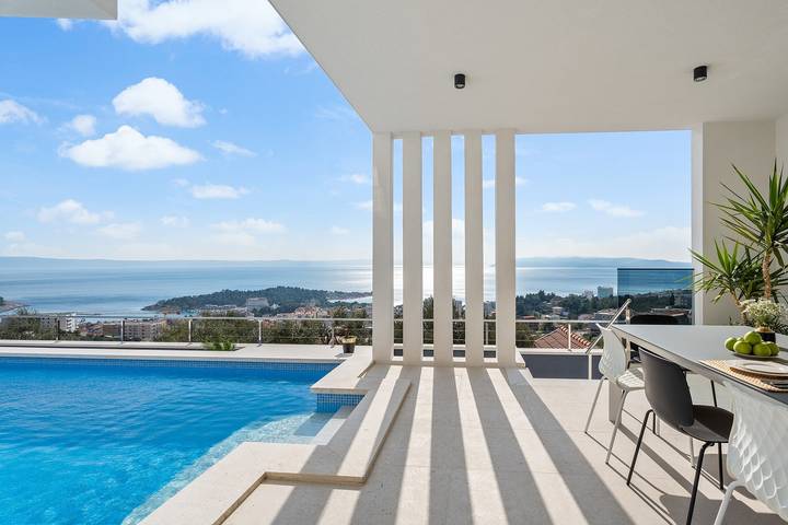 Villa mit pool für 8 Personen, mit Pool und Meerblick sowie Garten in Makarska - 3
