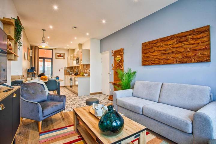 Gîte pour 6 personnes, avec terrasse et vue dans Office De Tourisme D Houlgate