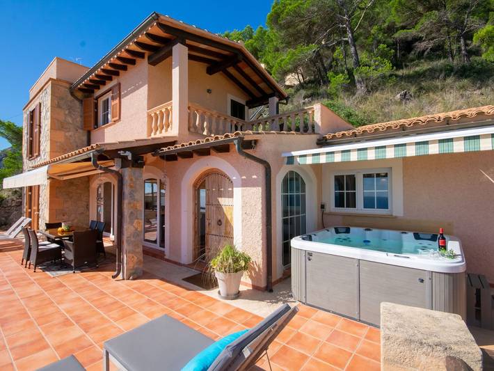 Bungalow für 7 Personen, mit Ausblick und Terrasse auf Mallorca