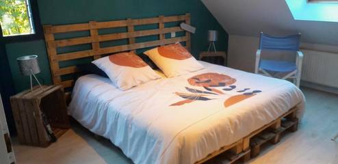 Chambre d’hôte pour 2 personnes, avec terrasse ainsi que vue et jardin dans Theix-Noyalo