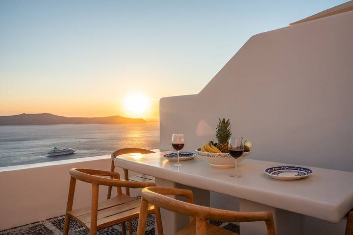 Villa pour 2 personnes, avec vue sur l’océan dans Firostefani - 2